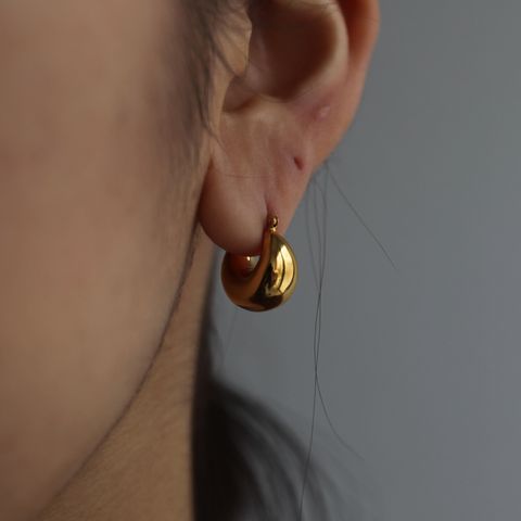 【残り一点】Moon Hoop Earrings(両耳用）