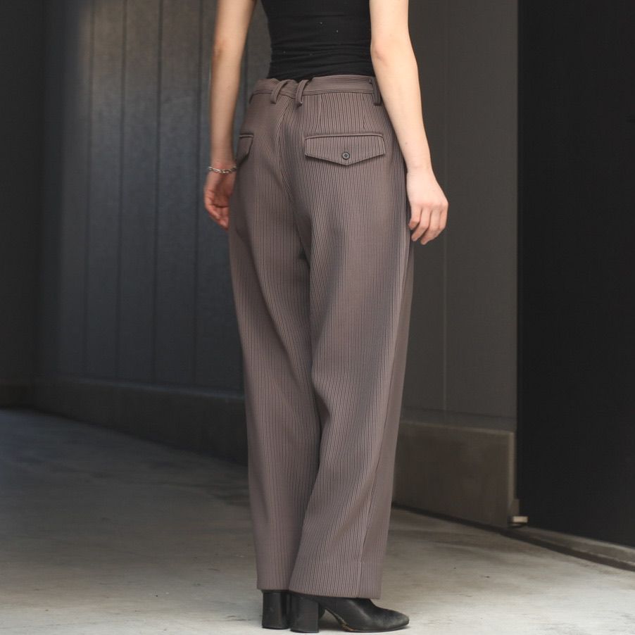 stein - 【残りわずか】Gradation Pleats Two Tuck Trousers