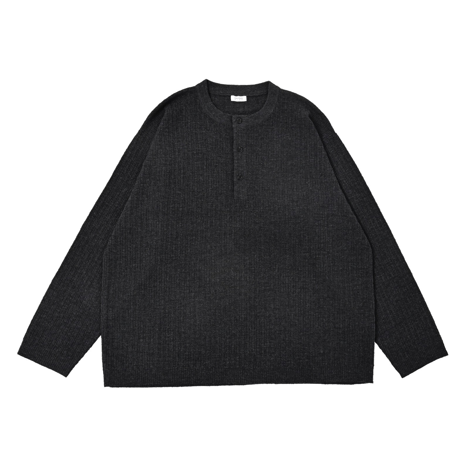 【残り一点】Rib Pattern Henry Neck PO