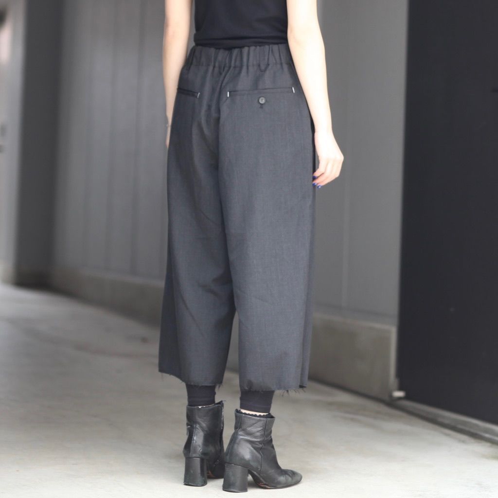 【残り一点】ウォッシャブルツイルワイドパンツ