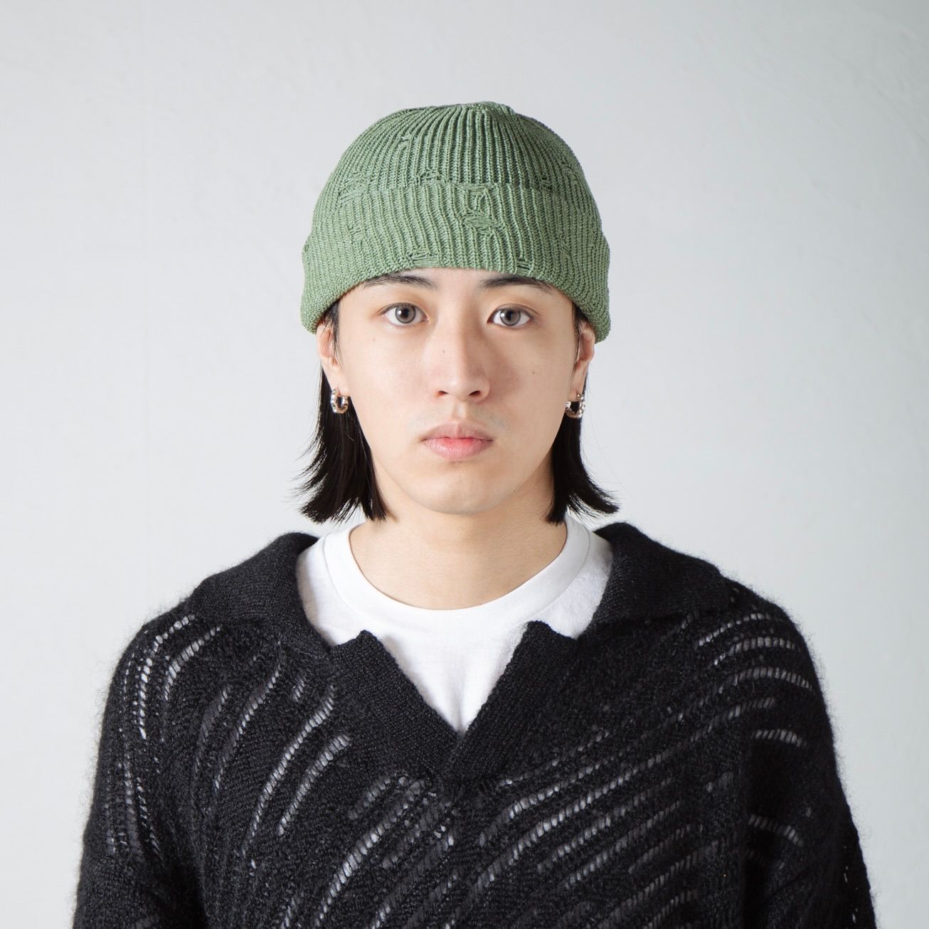 【残り一点】Damage Summer Knit Beanie