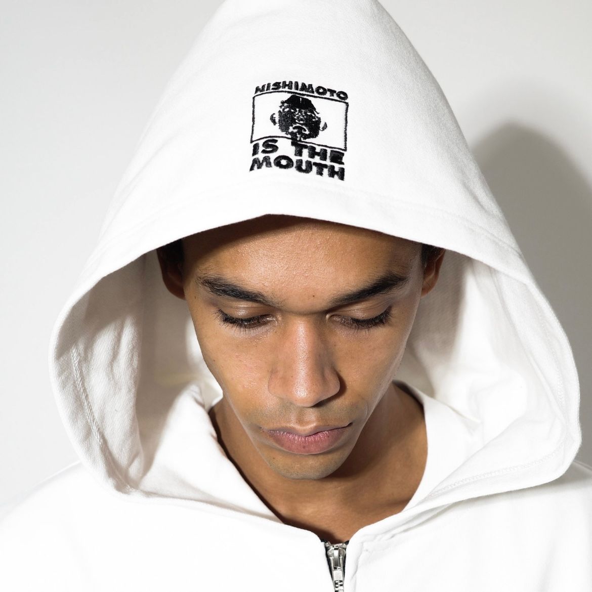 【残り一点】Cut Off Wide Zip N/S Sweat Hoodie
