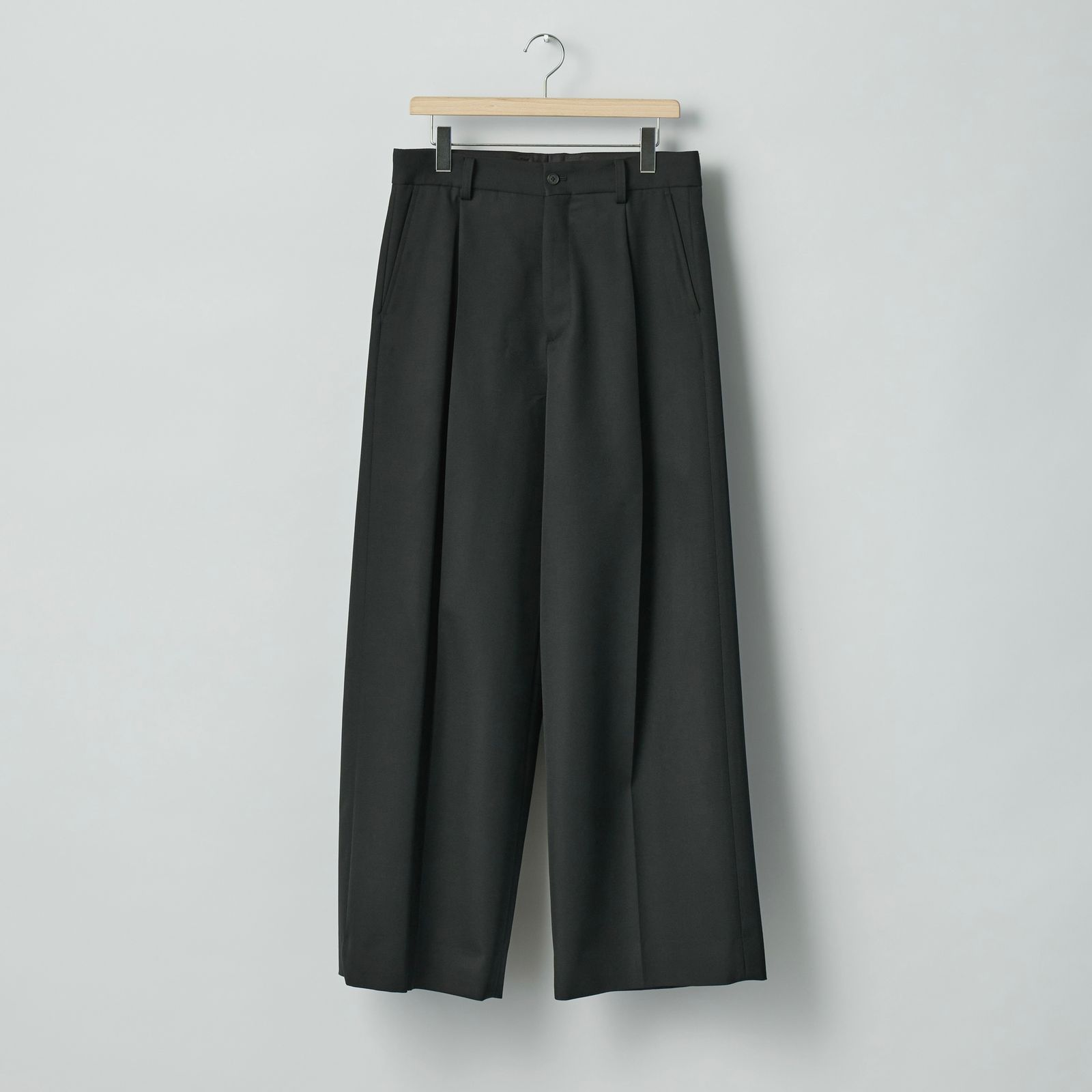 【残りわずか】Wool Kersey Extra Wide Trousers