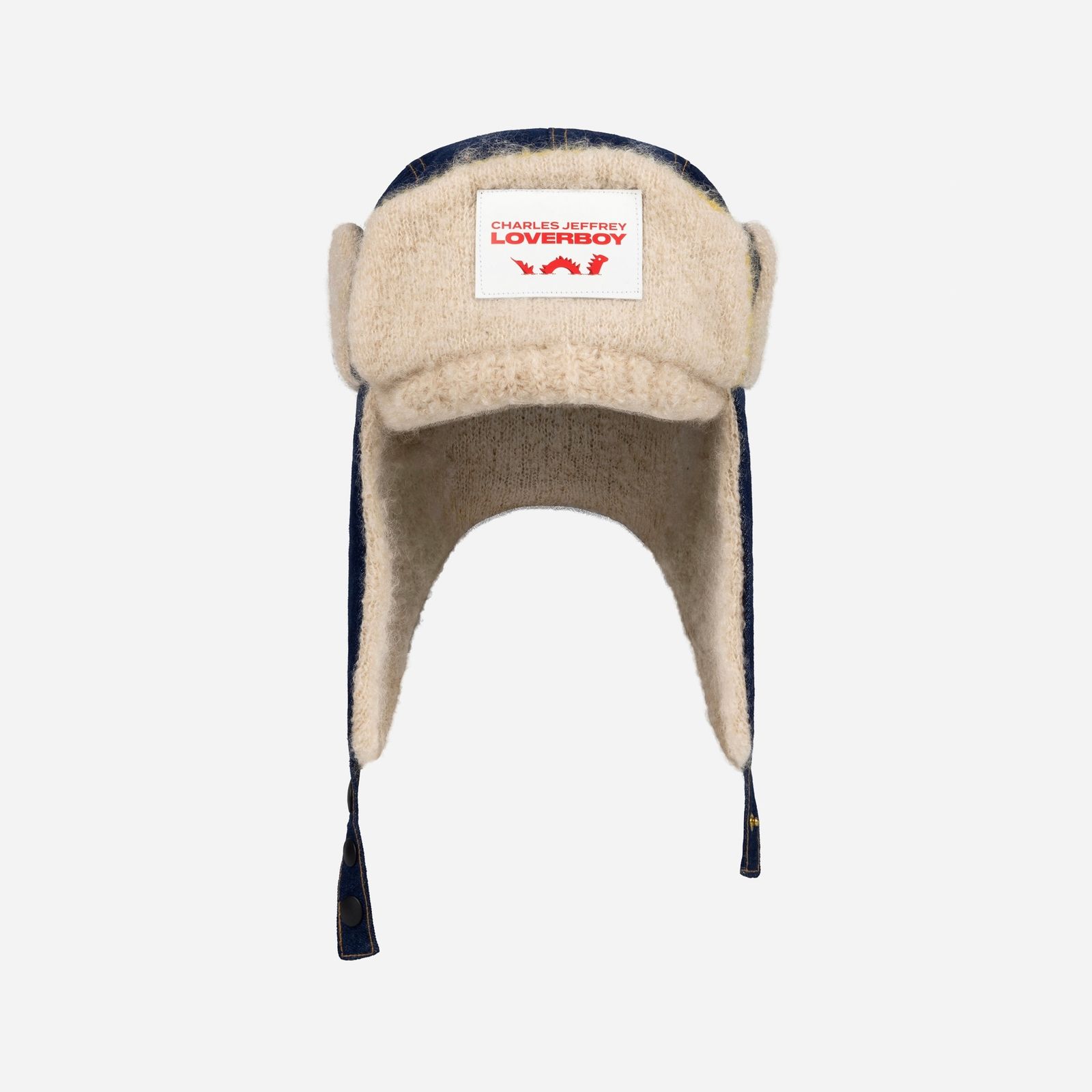【残りわずか】Trapper Hat with Knit Patch