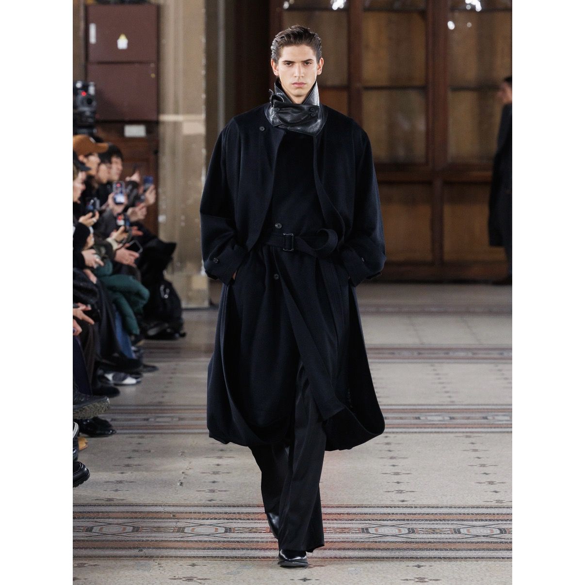 【残りわずか】Wool Cashmere Layered Combination Coat