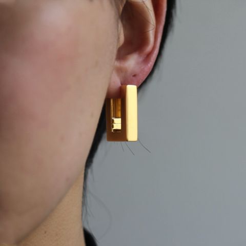 【残り一点】Square Hoops(GOLD)
