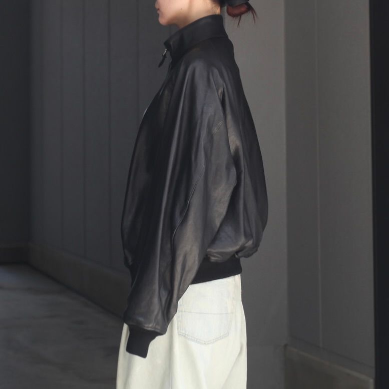【残りわずか】Lamb Leather Weekend Jacket