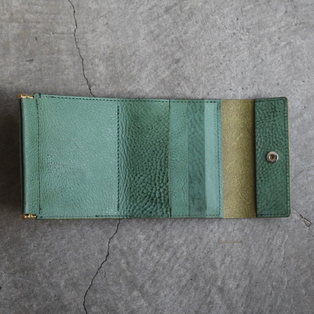 【再販売通知受付可能】Clasp Wallet(GREEN)