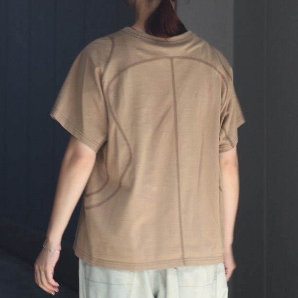 【残り一点】Panelled Half Sleeve T-Shirt