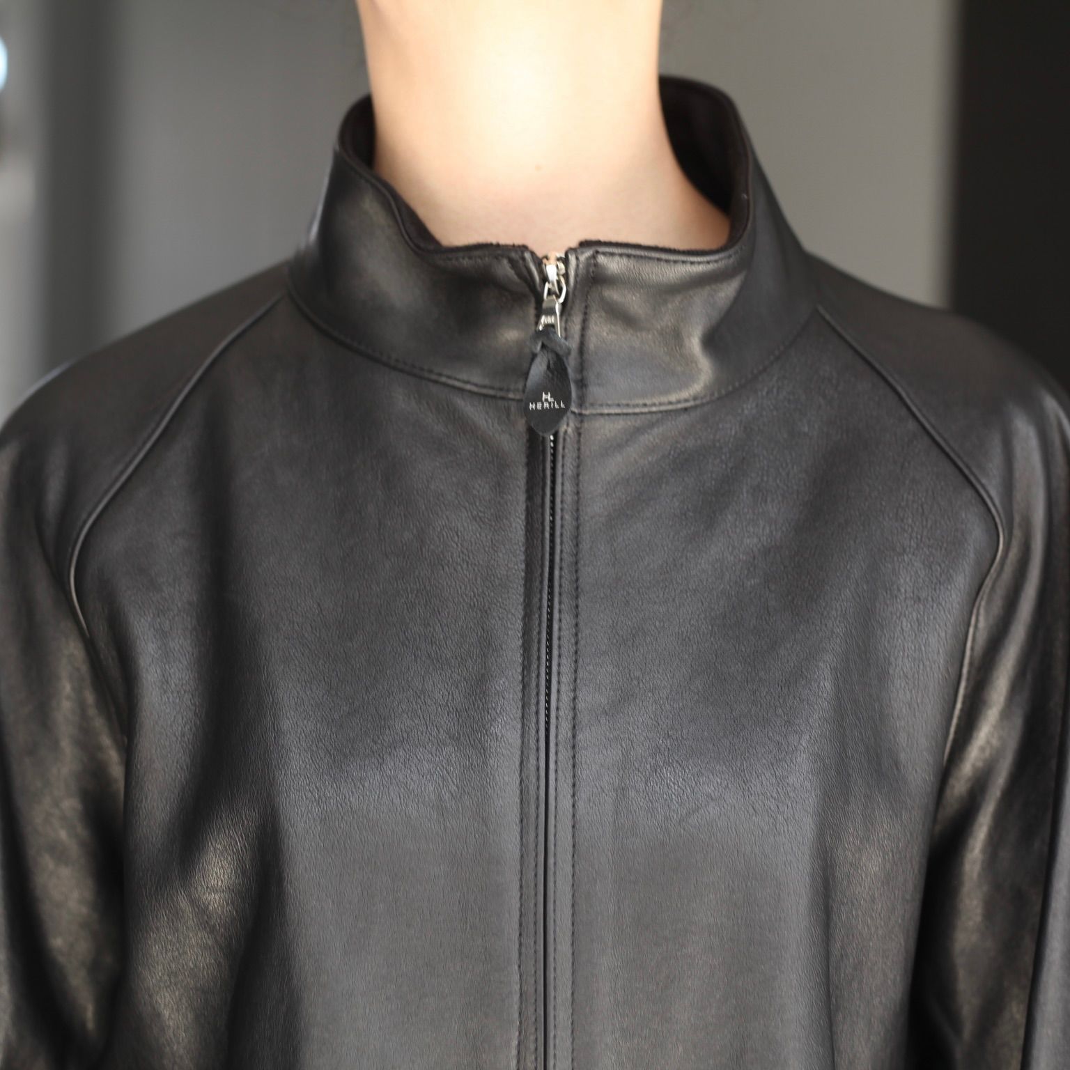 【残りわずか】Lamb Leather Weekend Jacket