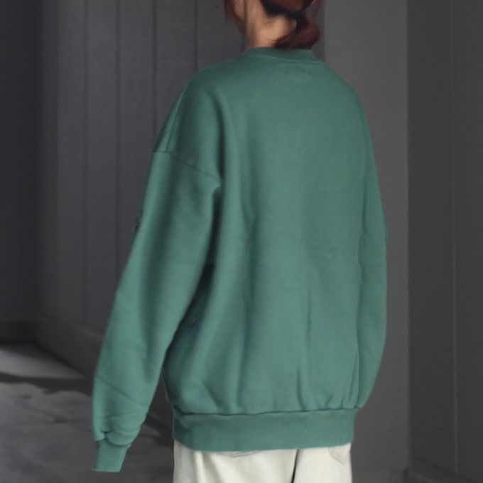 【残り一点】Pigment Dyed Crew Neck Sweatshirt