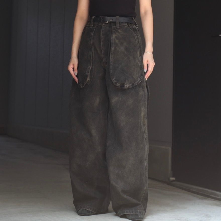 【残り一点】Black Stained Duck Pants