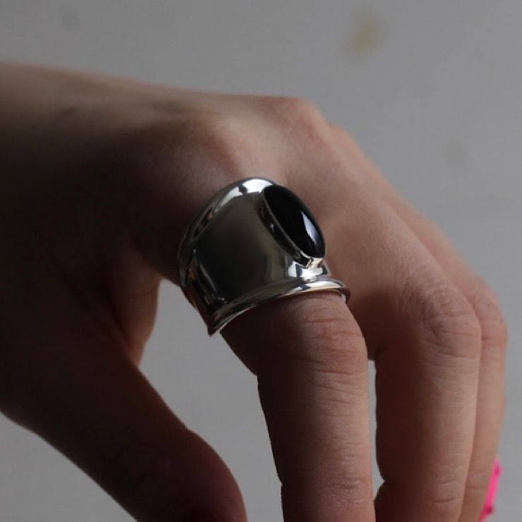 【残り一点】Chopin Right Finger Armor Ring(ONYX)