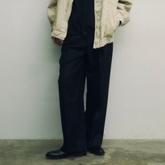 【残りわずか】Wool Flannel Long Wide Trousers