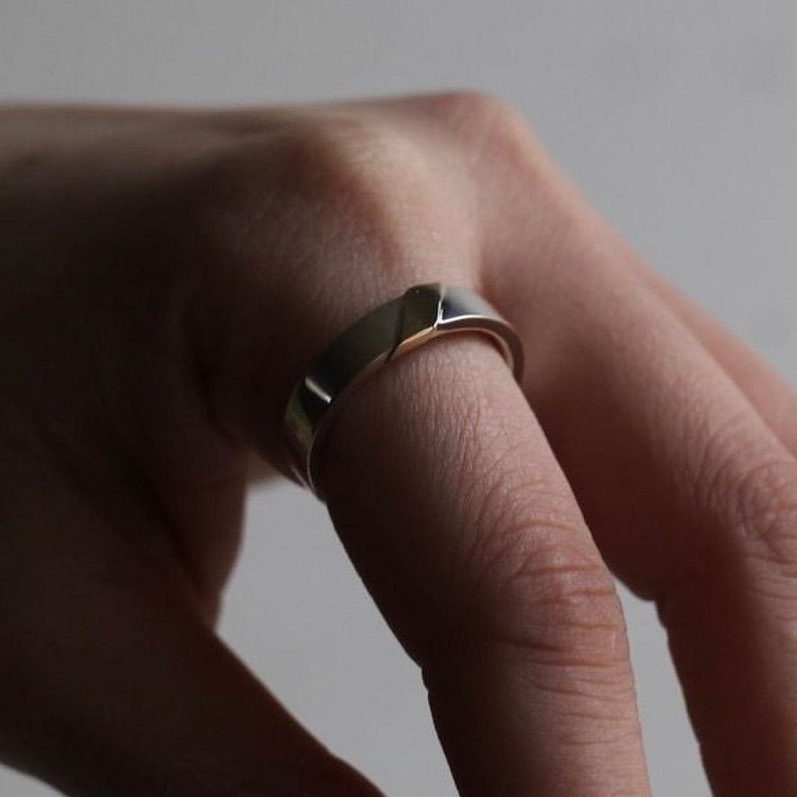 【残り一点】Vermeil Slash Ring(WHITE)