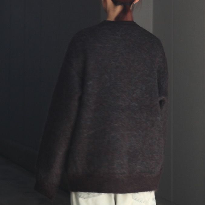 【残りわずか】Kid Mohair Mix Jacquard Knit LS
