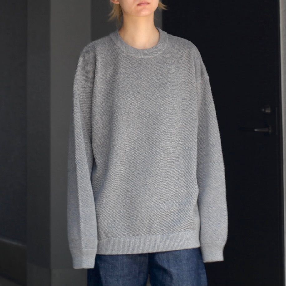 【再販売通知受付可能】Moss Stitch L/S Sweat