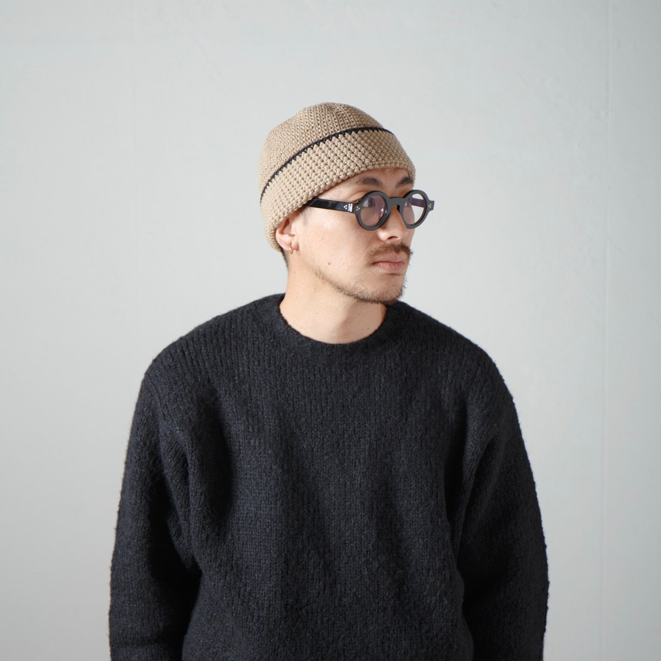 【残りわずか】Hand Knit Crusher Cap