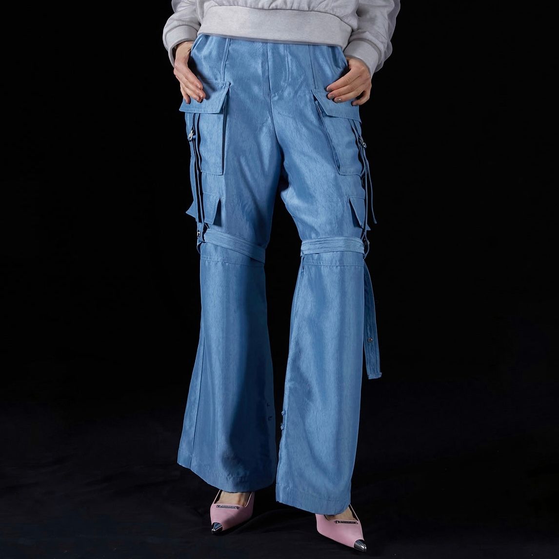 【残り一点】Crushed Satin Bondage Pants