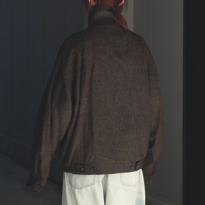 【残り一点】Tweed Zip Up Blouson