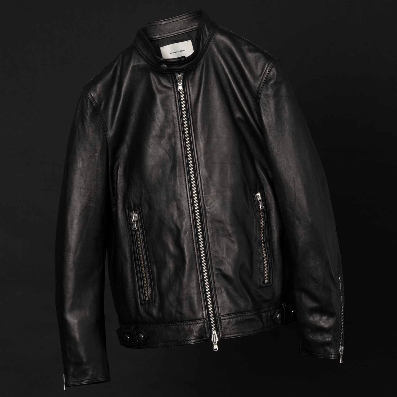 【残り一点】Dress-Fit Sheep Leather Single Rider JKT