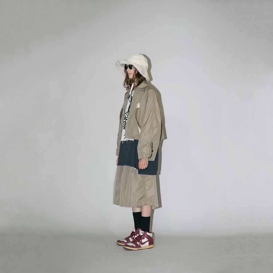 【残り一点】ナイロンタフタショートジップブルゾン