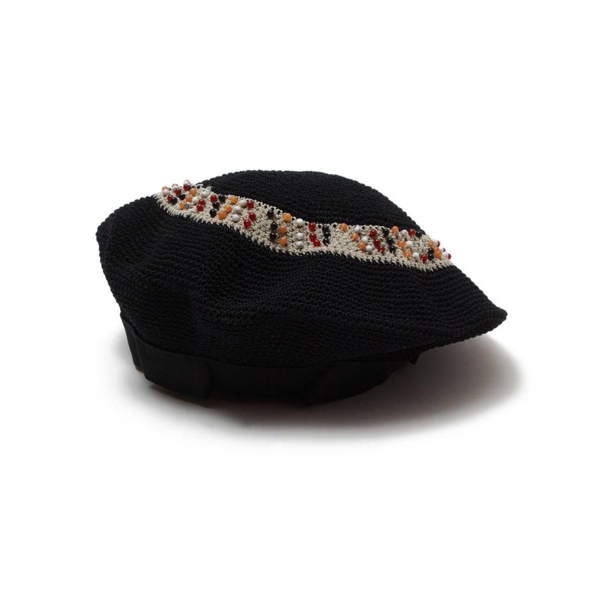 【残り一点】Knitting Beads Beret Hat
