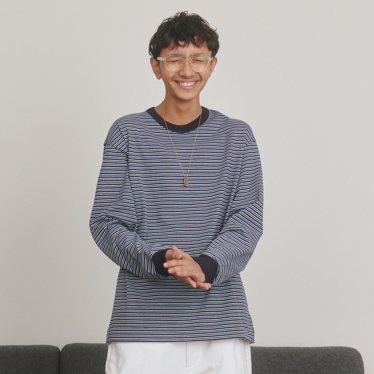 UNIVERSAL PRODUCTS - 【残りわずか】Multi Border L/S T-shirt