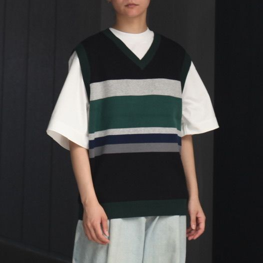 TTT MSW - 【残り一点】Border Knit Vest | ACRMTSM ONLINE STORE