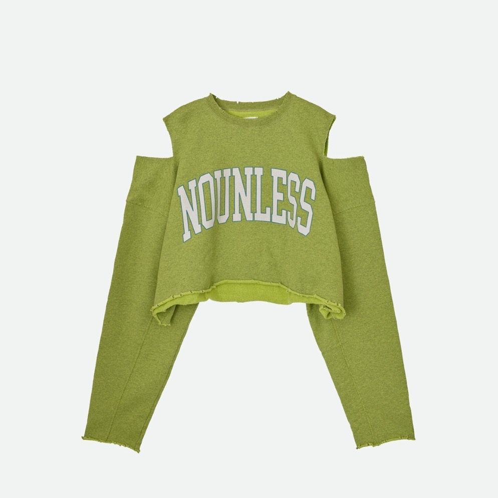 【残り一点】Nounless Cut Off Logo Sweat