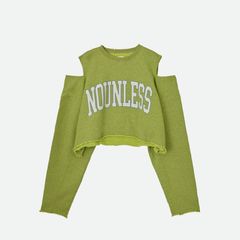 【残り一点】Nounless Cut Off Logo Sweat