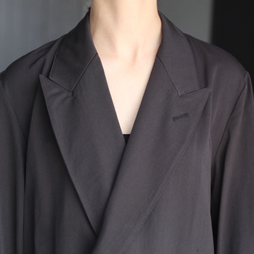 【残り一点】Wool Washer Twill Double Breasted Jacket