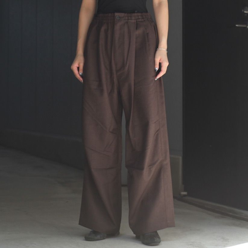 【残り一点】Wool Wide Track Trousers