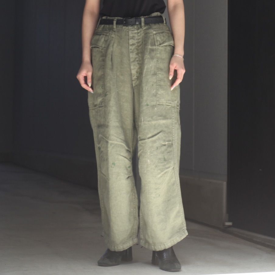 【残り一点】HBT Linen Cargo Pants