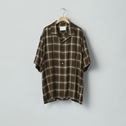 【残りわずか】LY/VIS Check Oversized Open Collar S/S Shirt