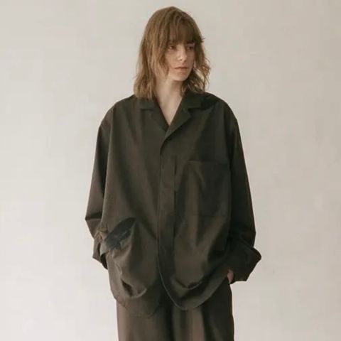 【残り一点】Embroidery Cuffed Jacket Shirt