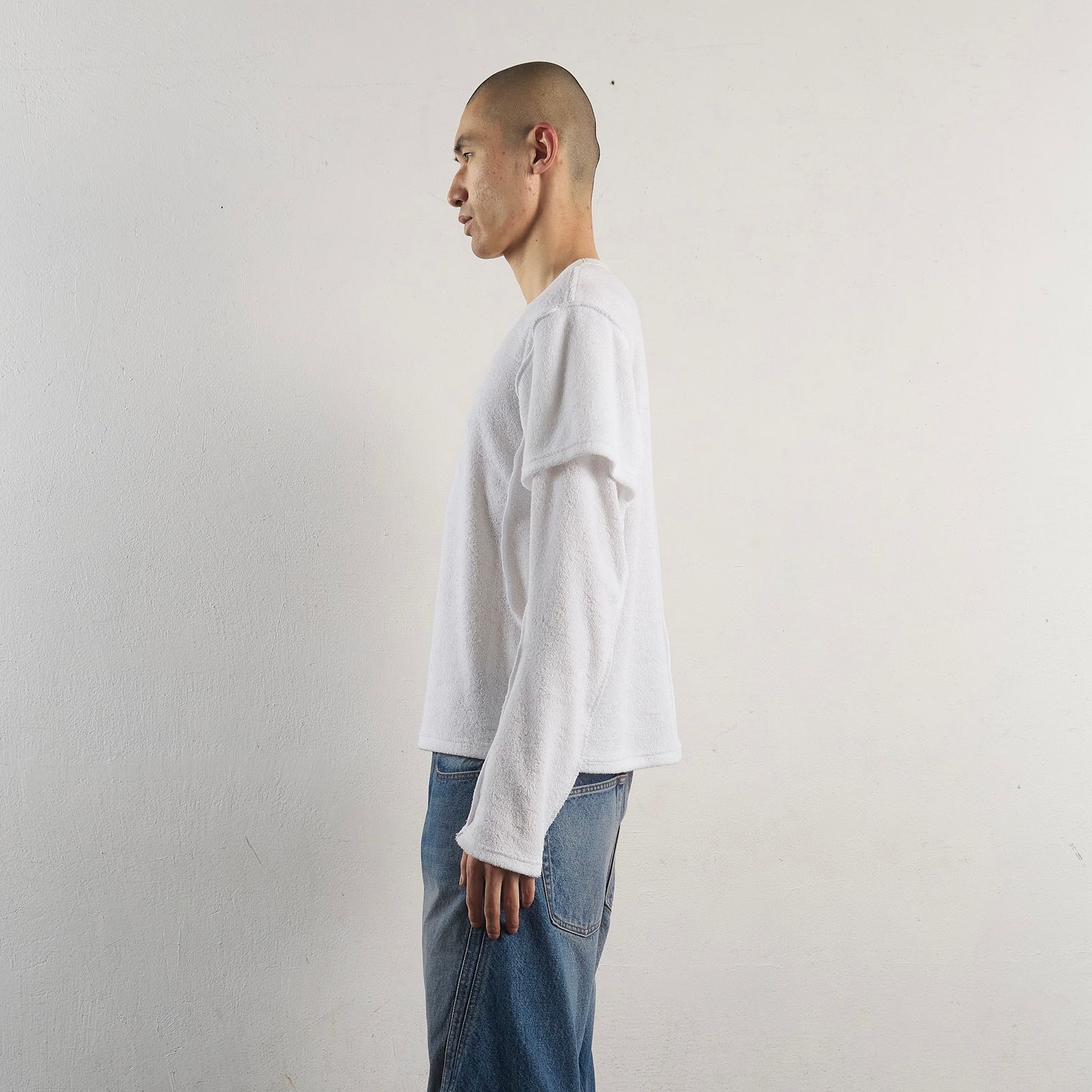 【残りわずか】Terry Double Layer Long Sleeve T-shirt