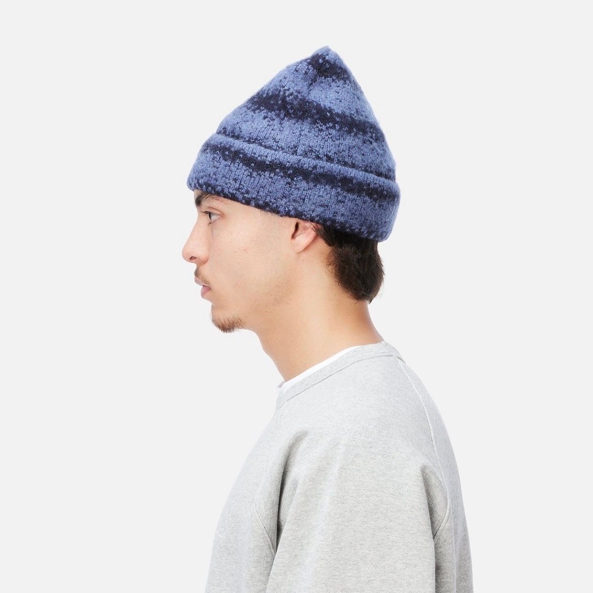 【残り一点】Mohair Striped Beanie