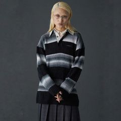 【残り一点】Blur Border Rugger Knit