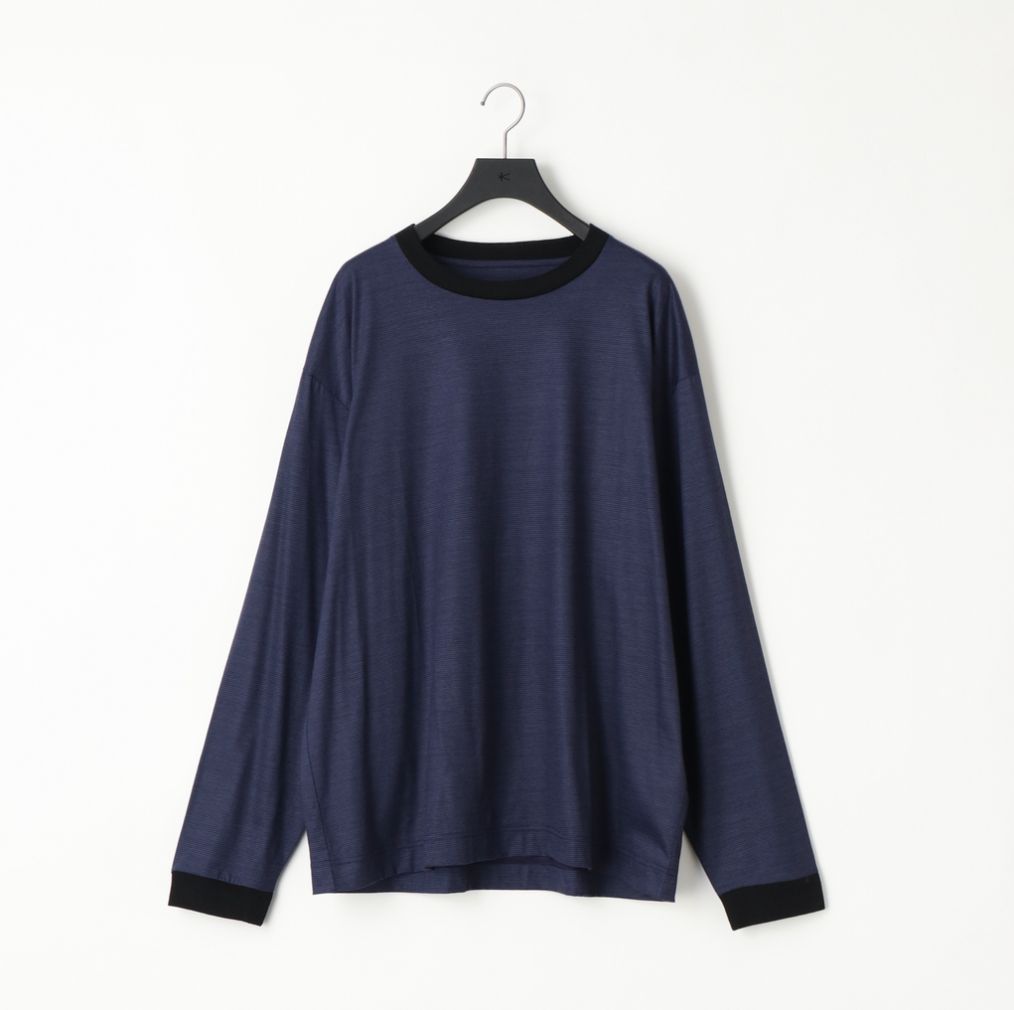 【残り一点】36G Wool Stripe L/S Tee