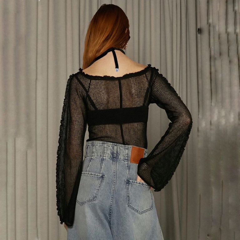 PRANK PROJECT - 【残り一点】Layered Frill Knit Tops | ACRMTSM 