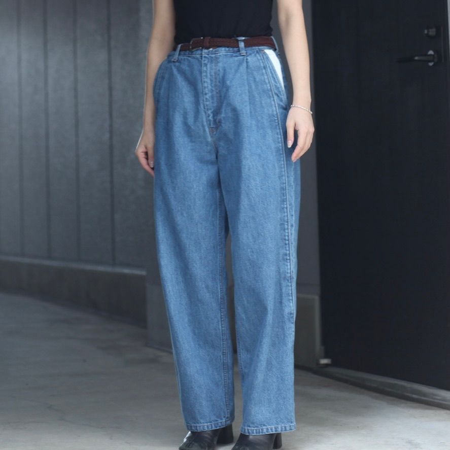 500円引きクーポン】 最終価格Stein 22ss RECONSTRUCTION WIDE DENIM