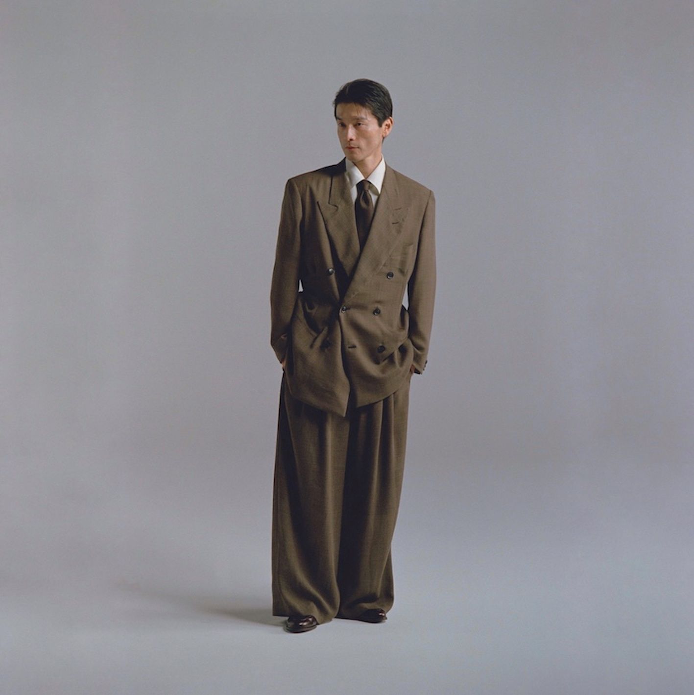 SOSHIOTSUKI - 【残り一点】Wool Serge Hi-Waist Trousers