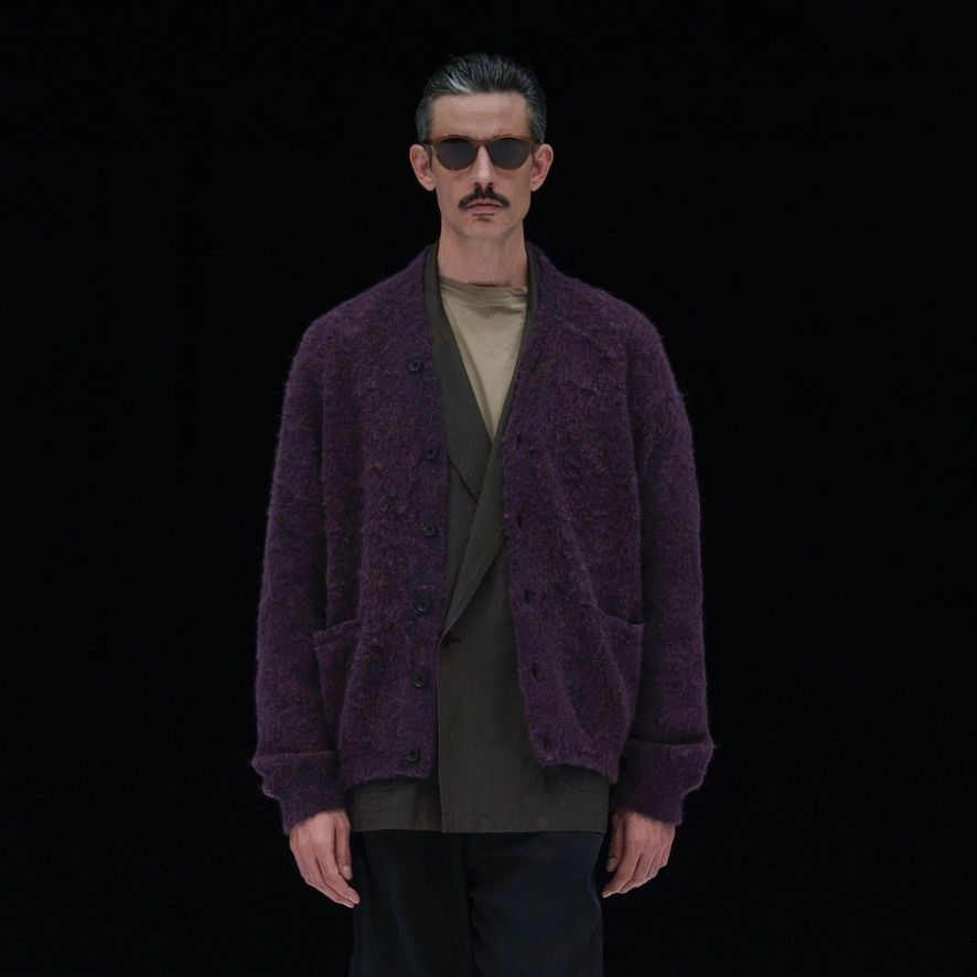 【残り一点】3color Mix Baby Alpaca Cardigan