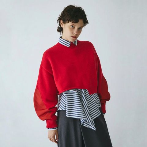 【残り一点】Asymmetrry Hem Knit Tops