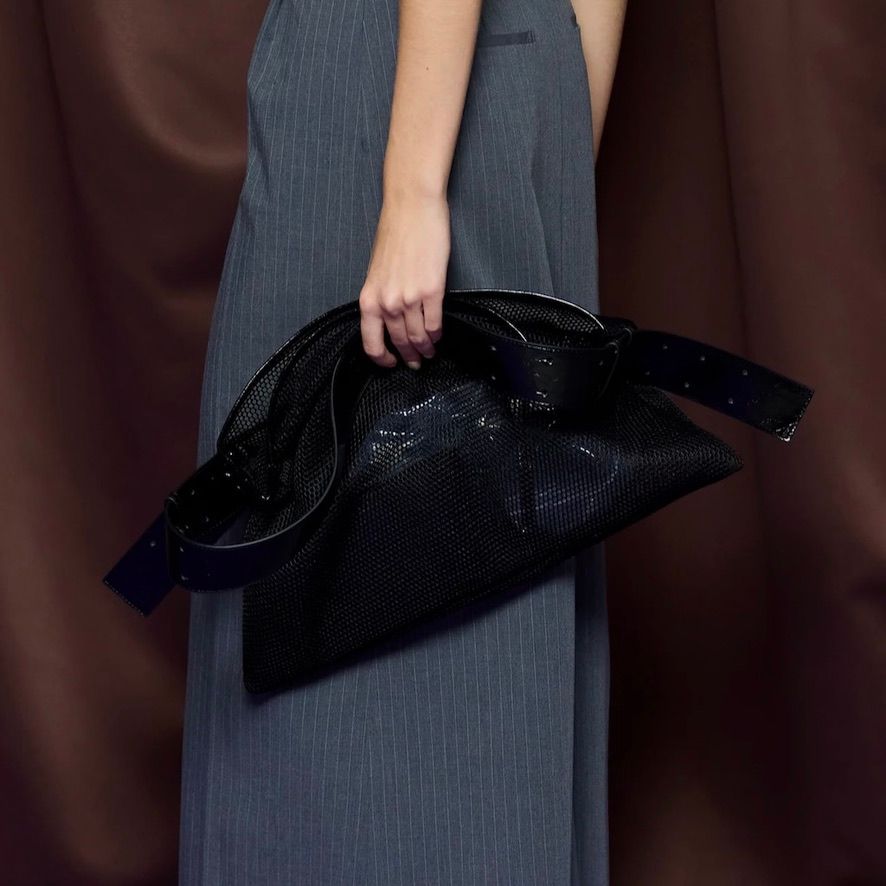 【残り一点】スクエアメッシュトートバッグ