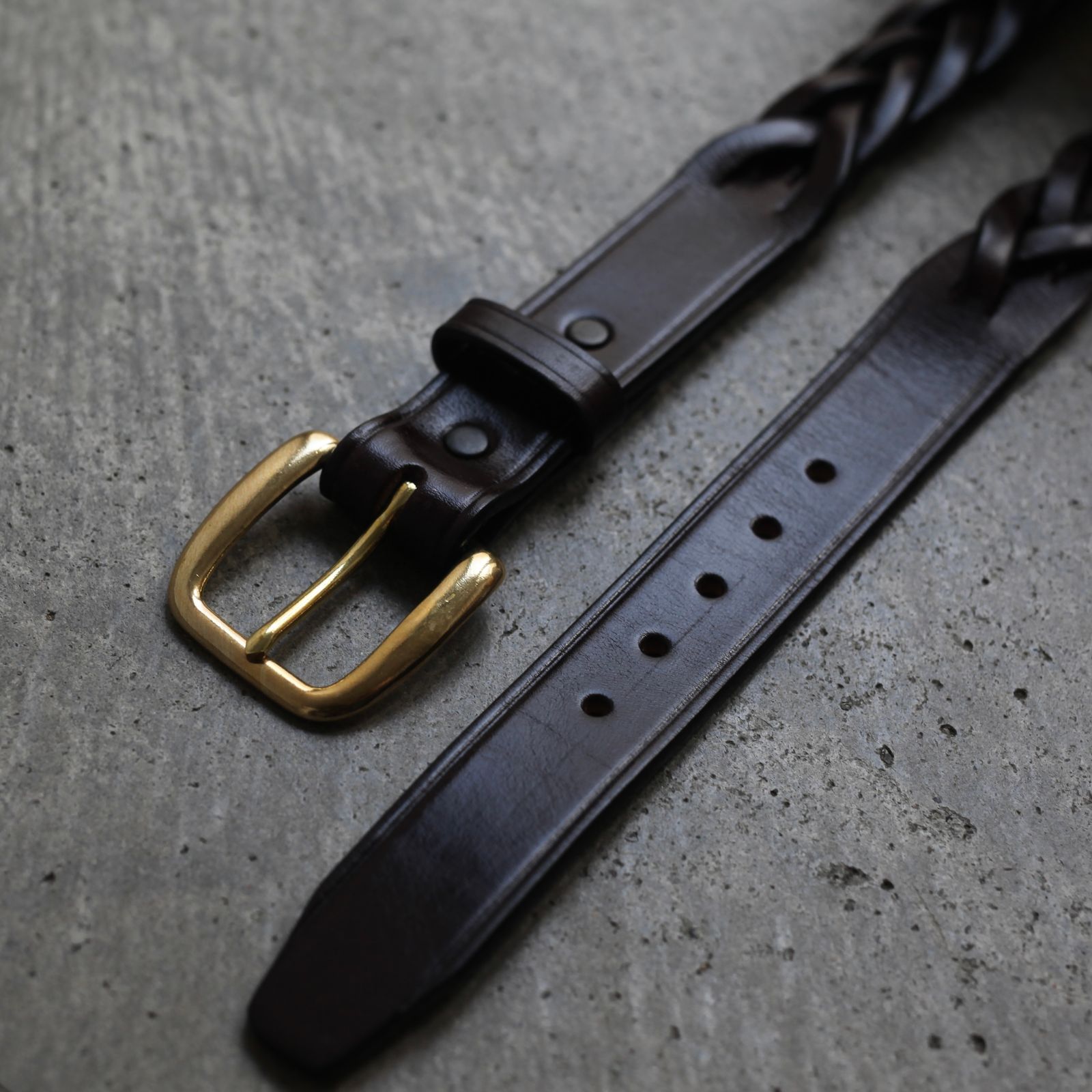 【残り一点】1/4 Braided Belt(HAVANA)