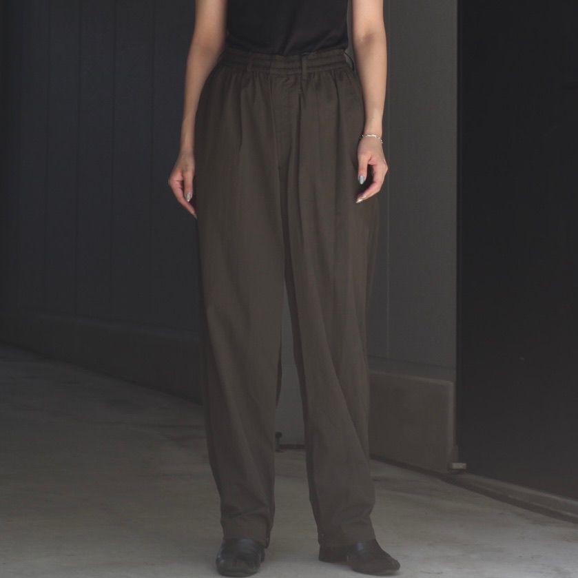 【残りわずか】Windproof Nylon Wide Easy Trousers
