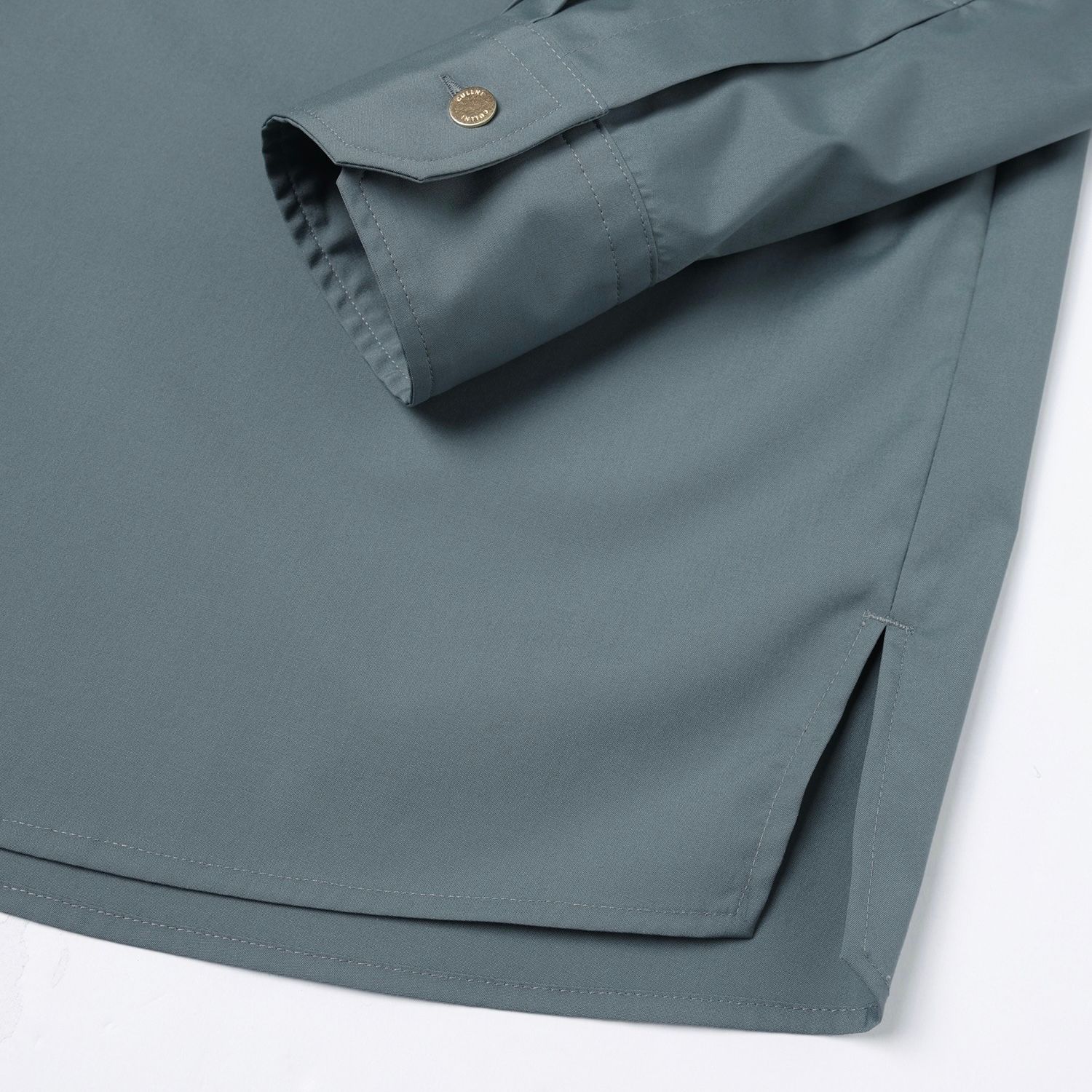 【残り一点】High Count Broadcloth Embroidery Patch Shirt