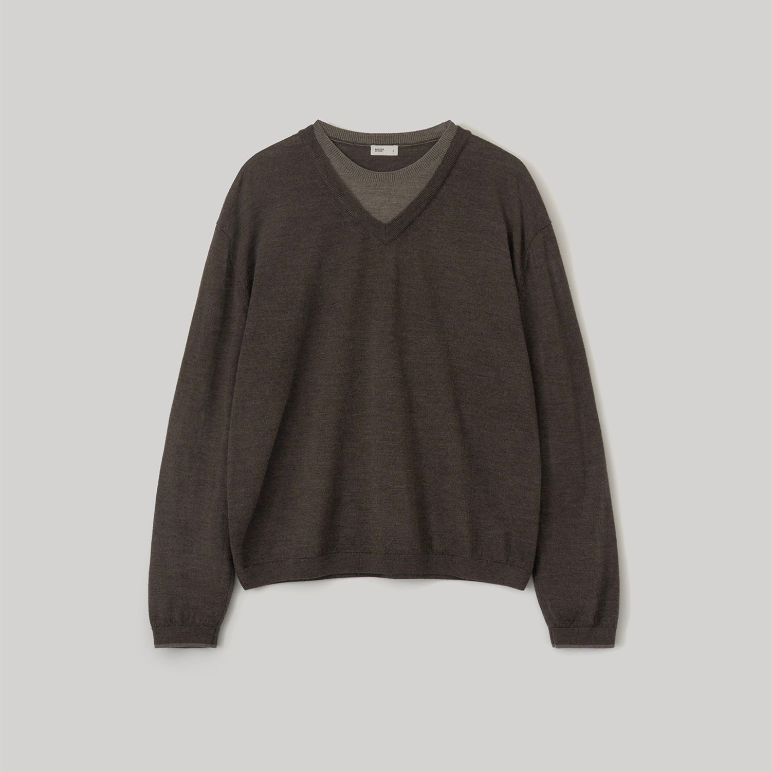 【残り一点】Current Layered V-Neck Knit